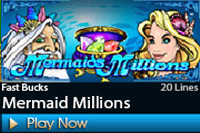 1scasino MermaidMillions เกมสล๊อตออนไลนืที่น่าสนใจ